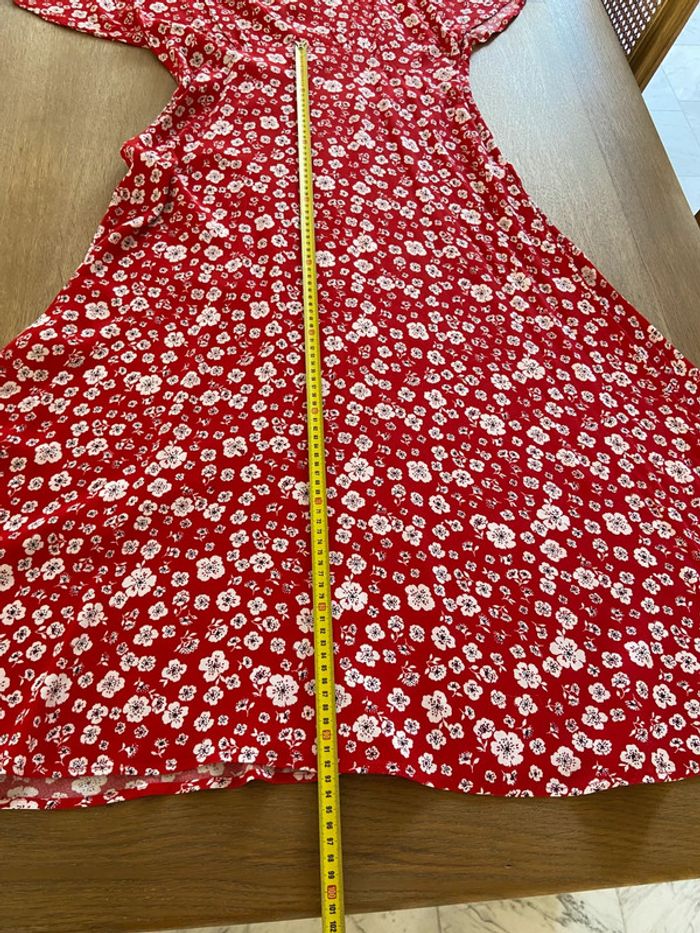 Robe d’été rouge à fleurs Monoprix taille 42 - photo numéro 16