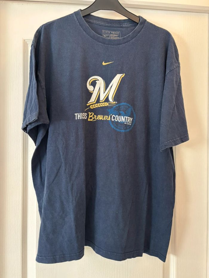 T shirt Nike vintage Milwaukee Brewers
