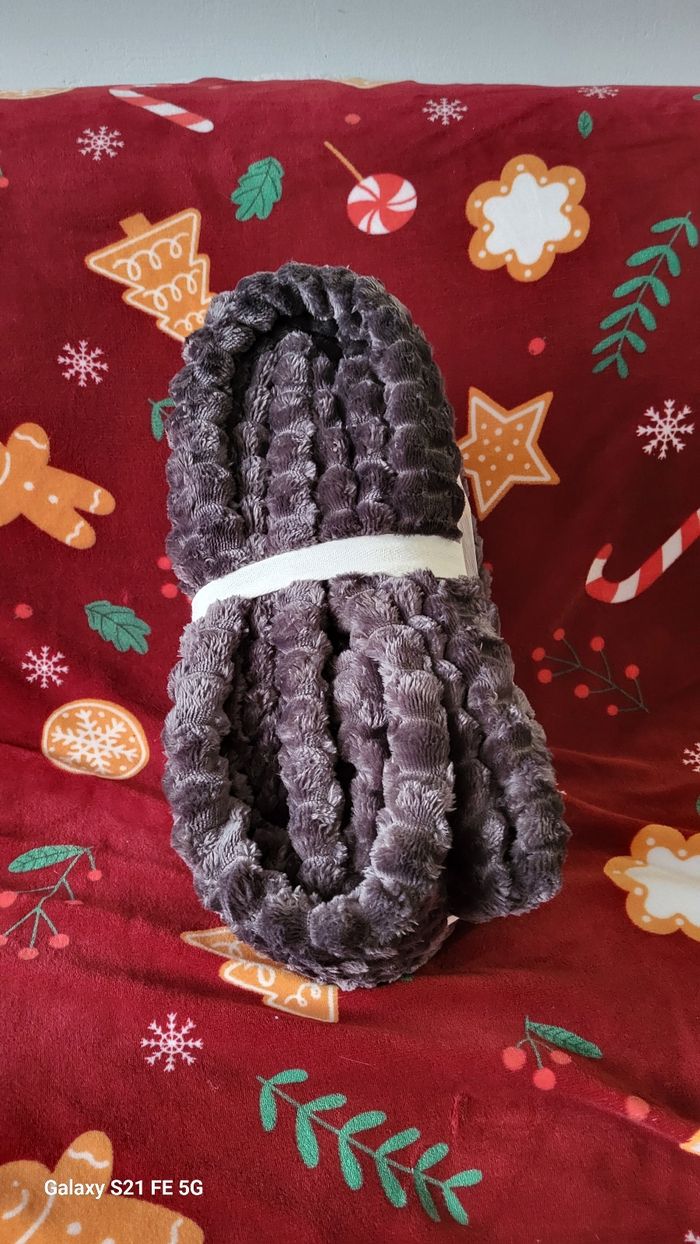 Lot housse de couette king size et 2 taies d oreiller gris anthracite oeko tex neuve - photo numéro 3