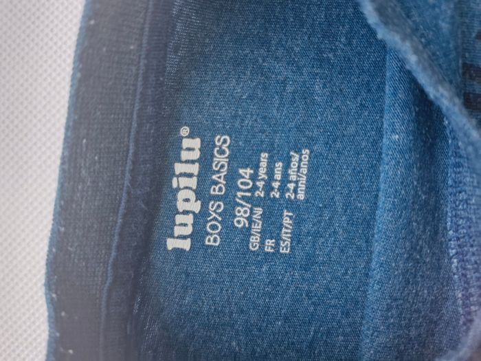 T-shirt manches longues 2/4 ans Lupilu Bleu canard chiné - photo numéro 4