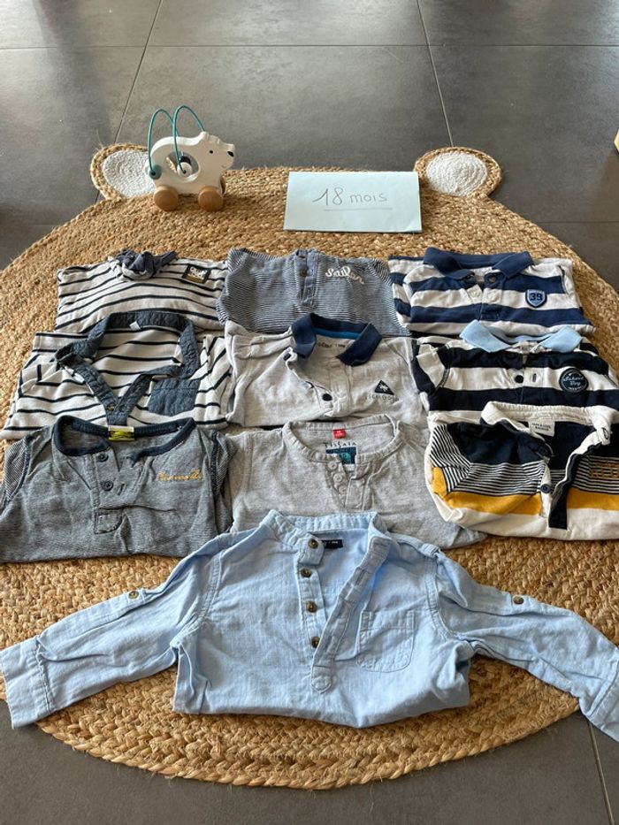 Lot polos 18 mois