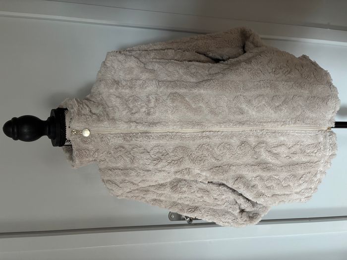 Veste cocoon beige/grise taille S - photo numéro 1
