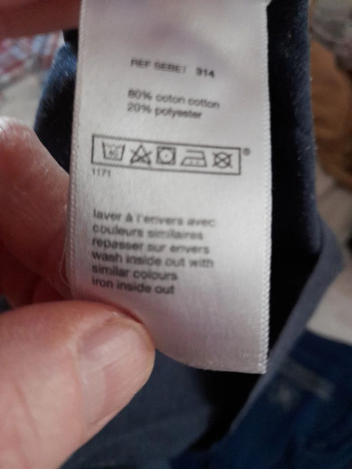 Tee-shirt coton Celio TL bleu marine - photo numéro 2