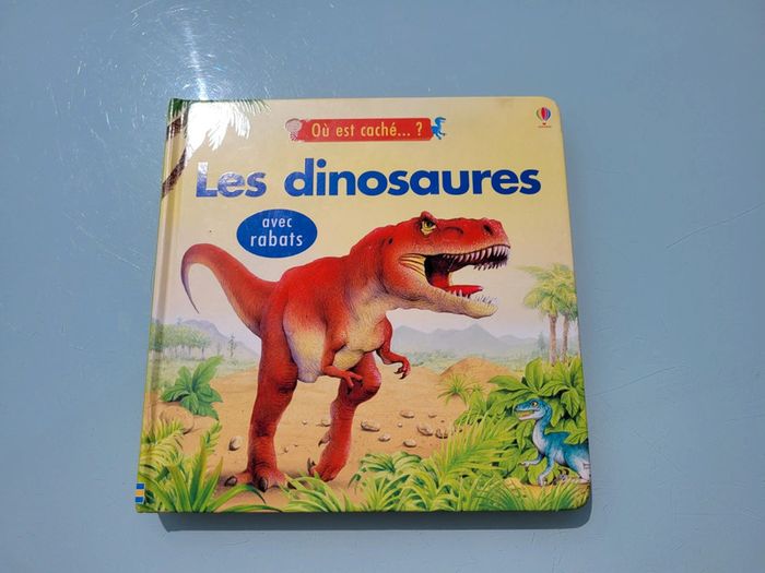 Livre animé de rabats : Où est caché ? Les dinosaures, usborne (48) - photo numéro 2