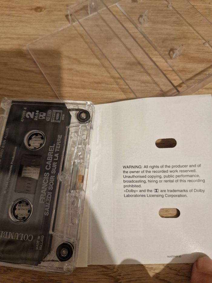Cassette audio Francis cabrel - photo numéro 2