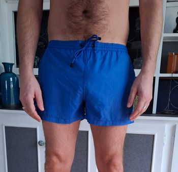 short de bain ZARA bleu