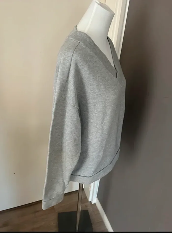 Cos sweat gris coton oversize femme, taille S/36 - photo numéro 5