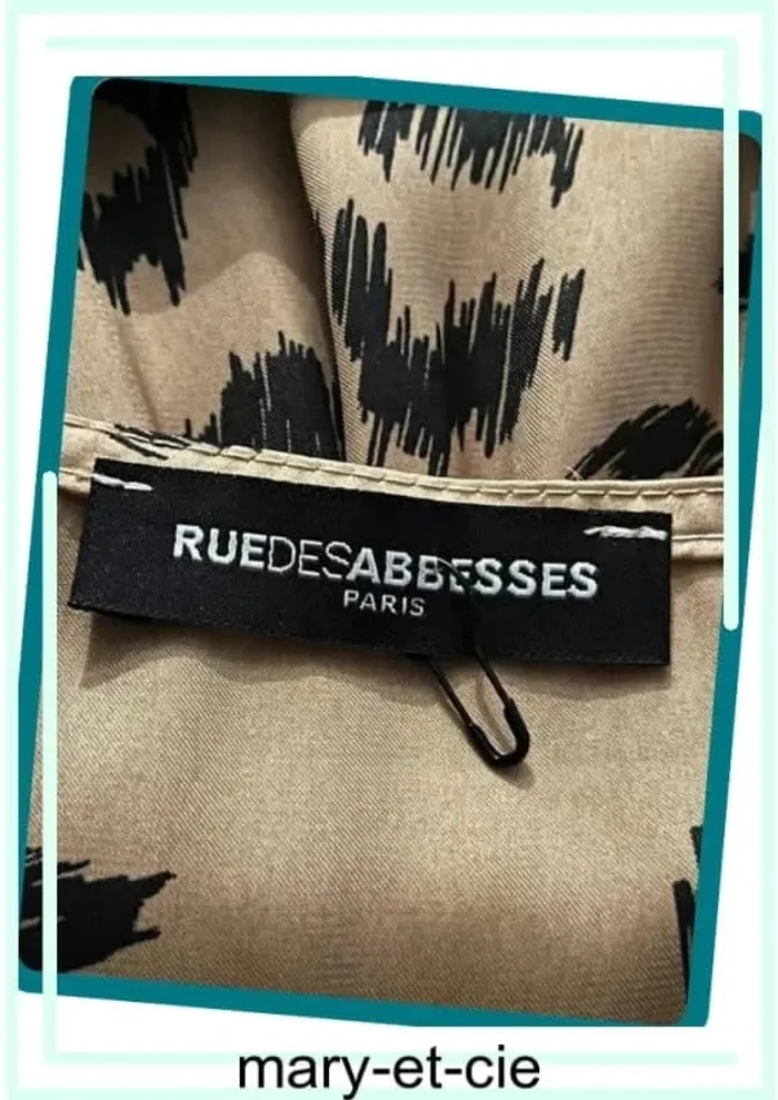Robe mélodie manches longues, décolletée, satinée, taille 1 - rue des abbesses - photo numéro 6