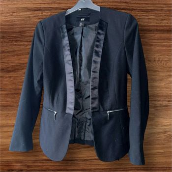 Veste blazer brillant noir, H&M - 40/L