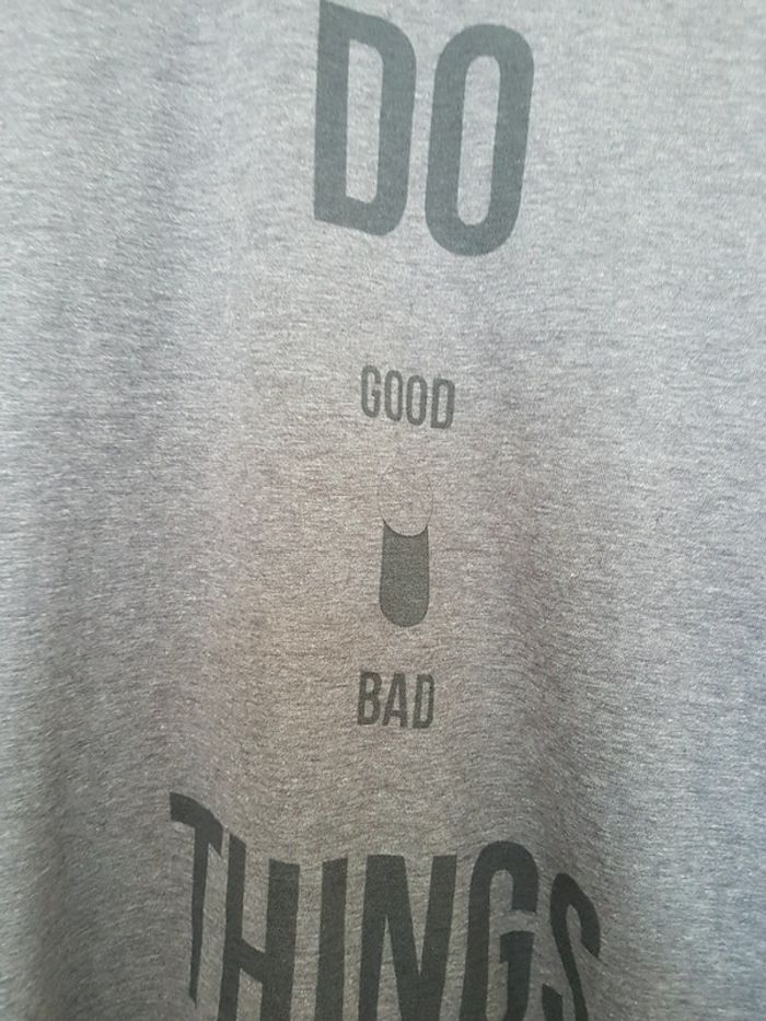 Tee shirt sans manches gris imprimé - photo numéro 4