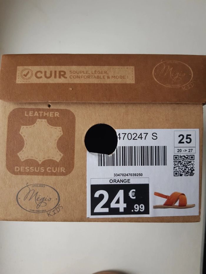 Sandales en cuir Megis kids 25 - photo numéro 8