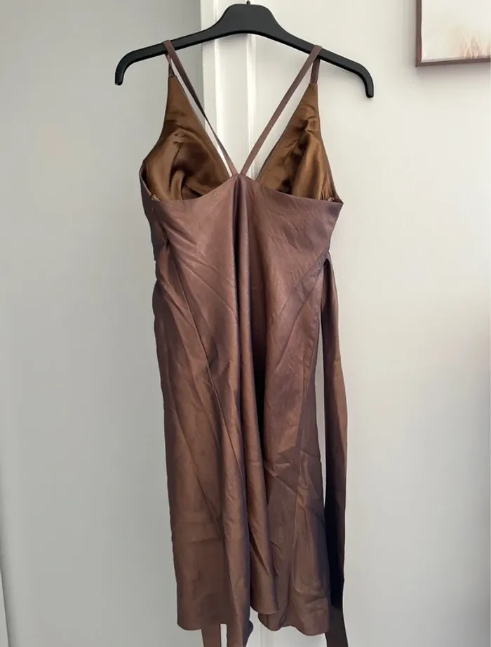Robe marron glacé marque Unique T40 - photo numéro 6