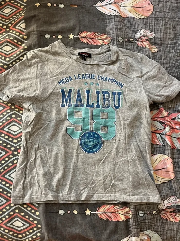 T-shirt gris, Malibu