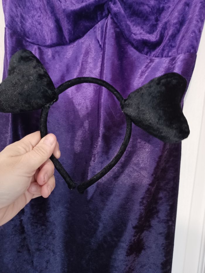 Déguisement femme  robe chauve souris avec serre tête - photo numéro 2