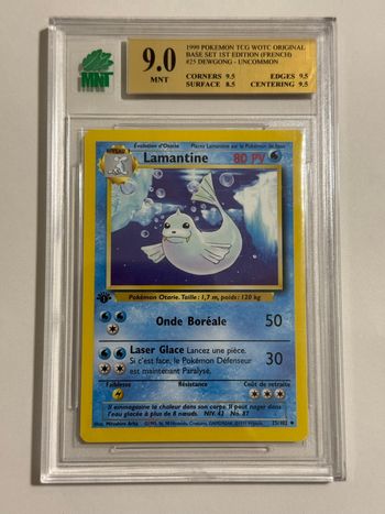 Carte Pokemon Lamantine 25/102 Set de base Edition 1 MNT 9