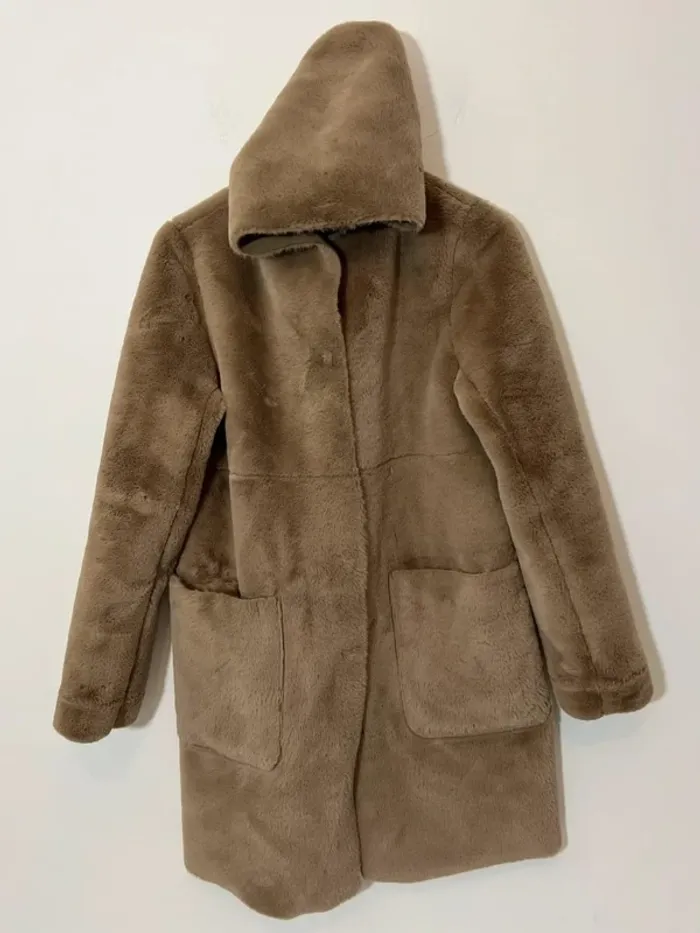 Manteau Zara réversible taupe