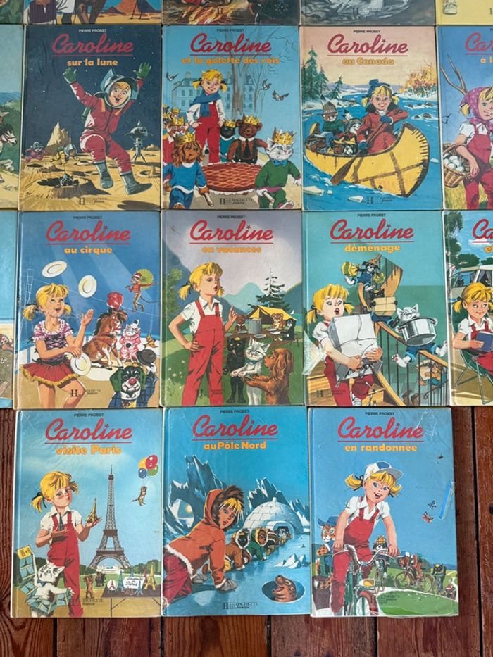 État satisfaisant - Lot de 18 livres anciens Caroline Pierre Probst Hachette vintage - photo numéro 2