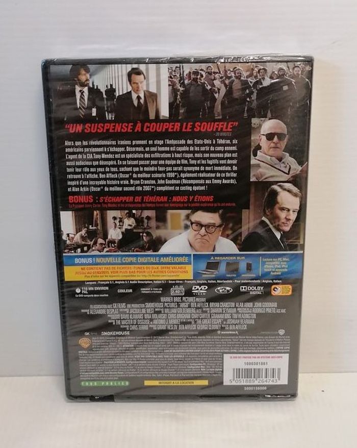 Dvd ARGO (Neuf sous blister.) - photo numéro 2