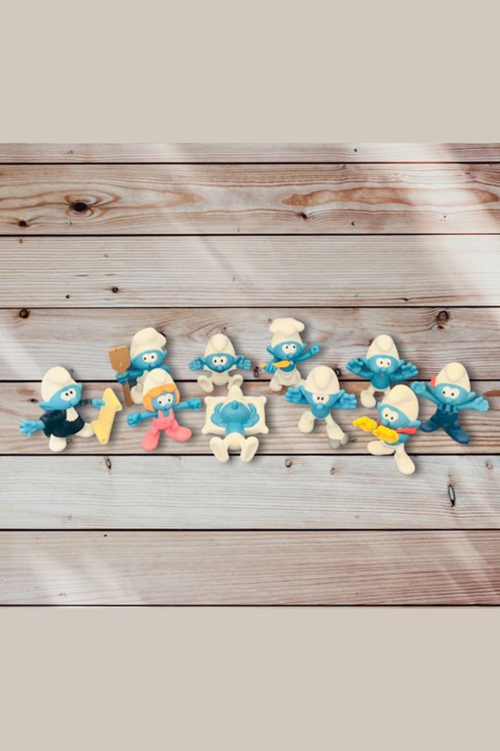 Lot de figurines schtroumpfs
