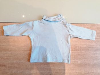 T-shirt col roulé longue manche 6 mois