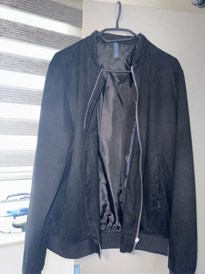 Veste noir zara homme taille L - photo numéro 2