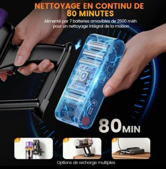 ASPIRATEUR BALAI SANS FIL ERABROS EV5 - photo numéro 8