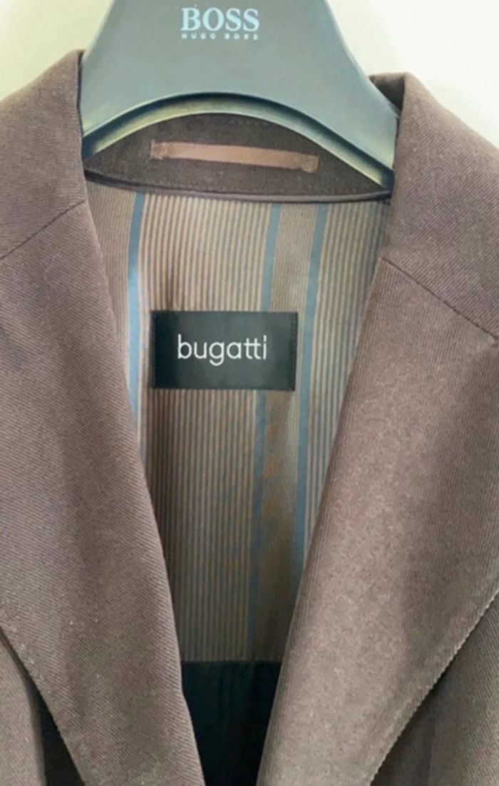 Superbe caban marron Bugatti comme neuf taille 52 3XL entre aisselles 61 cm - photo numéro 3
