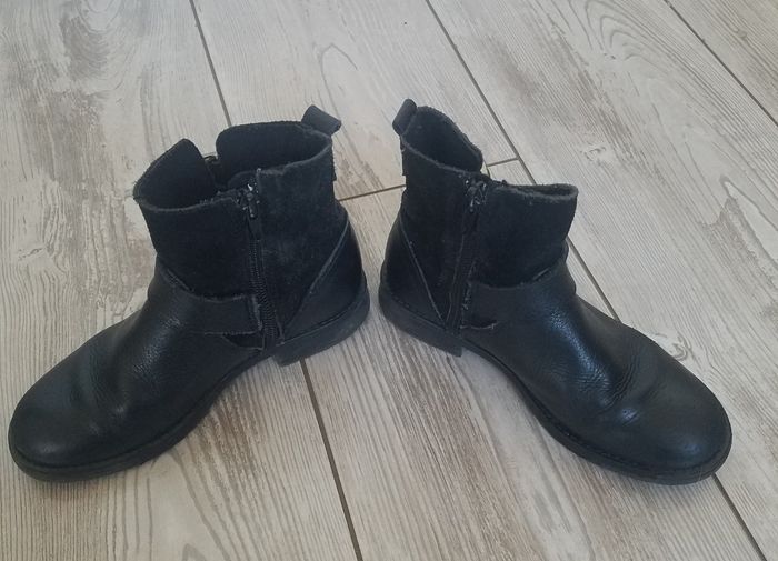 Bottines fille  en cuir André noir t 32 - photo numéro 4