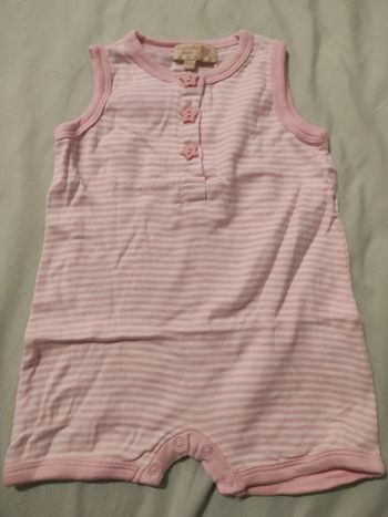 Grenouillère T6M canari baby