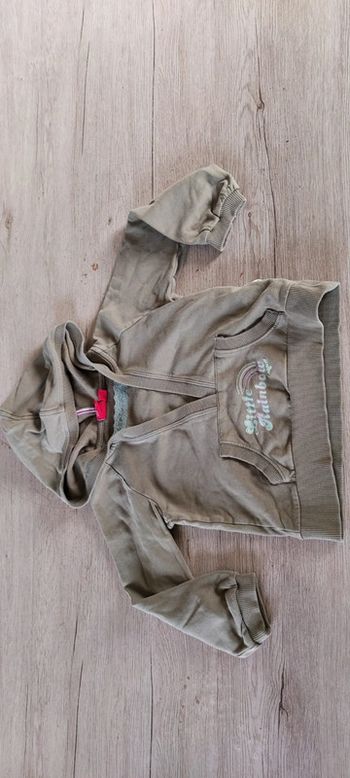 Pull à capuche fille, kaki, Esprit, taille 4/5ans, bon état