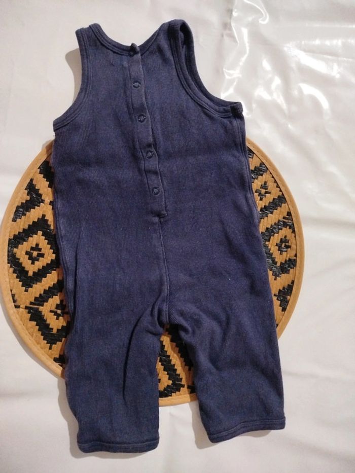 Salopette bleu marine garçon 6 mois - photo numéro 3