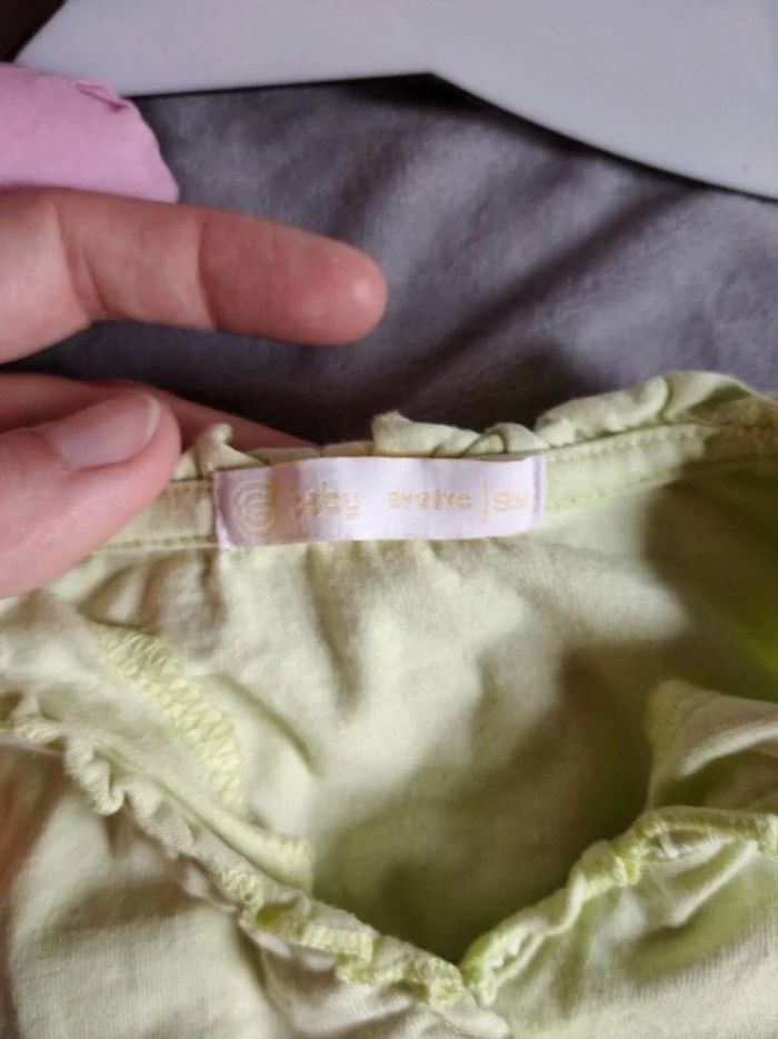 Boléro Fille 9 mois oiseau boutons en cœur Gémo Baby 100% coton - photo numéro 6