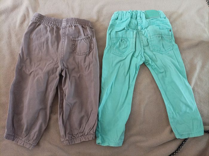 Lot de 2 pantalons 18 mois - photo numéro 2