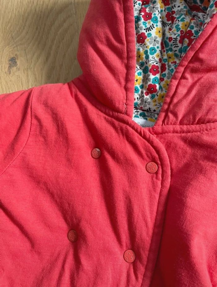 Manteau mi-saison rouge - Cadet Rousselle - 6mois - photo numéro 3