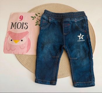 Pantalon en jean, taille neuf mois, bébé, garçon de la marque complice 
