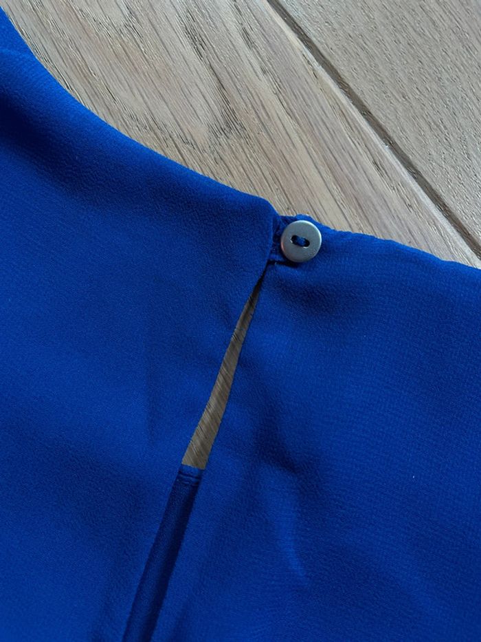 Top sans manches bleu - Mango -XS - photo numéro 4