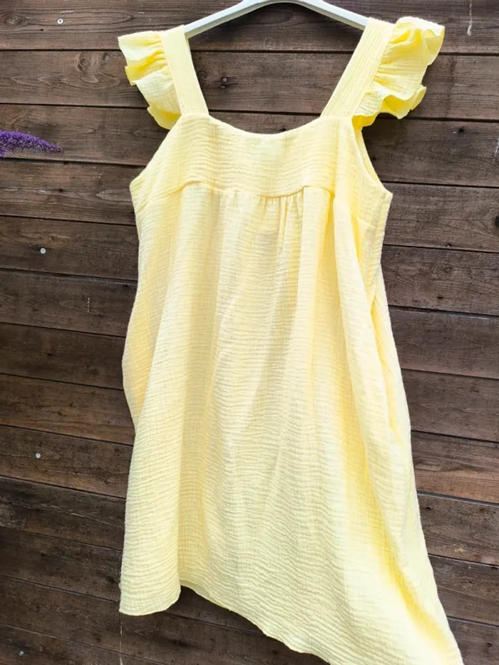 Robe courte jaune gaz de coton TU 36 à 42 - photo numéro 8