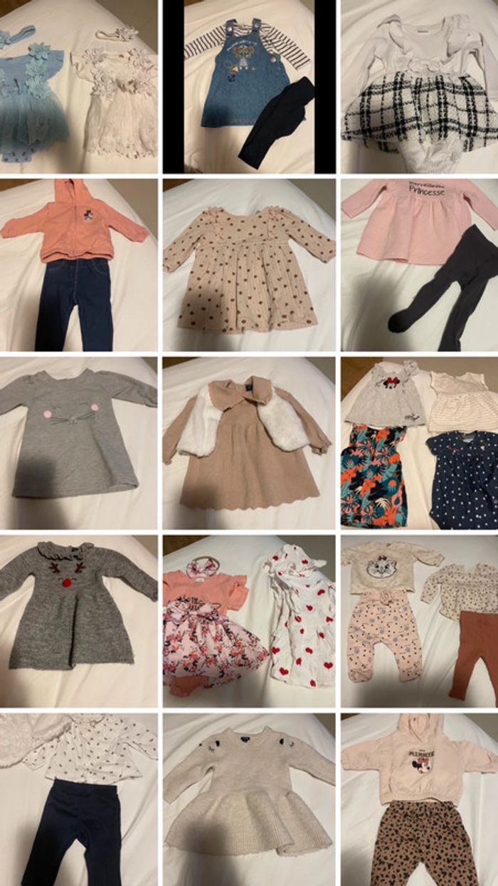 Lot vêtements bébé