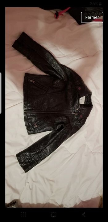 Veste similicuir fille