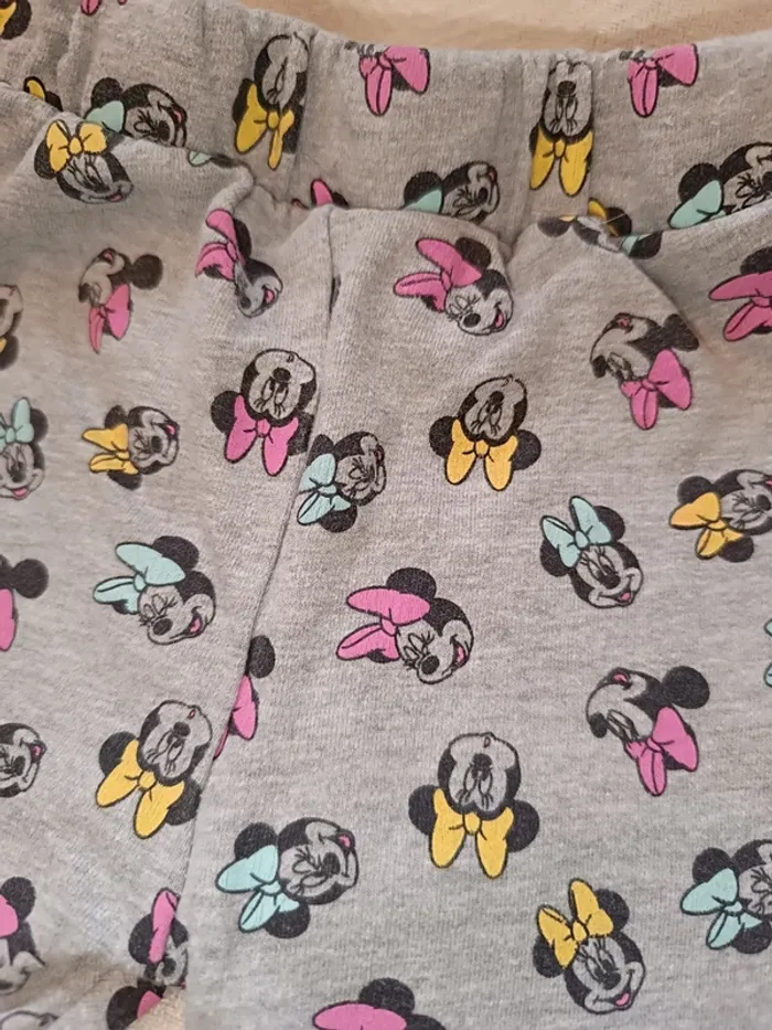 🎀 jolie pantalon gris Motif Minnie taille 3 mois Disney 🎀 - photo numéro 2