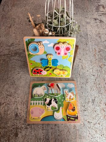 Lot de 2 puzzles bébé