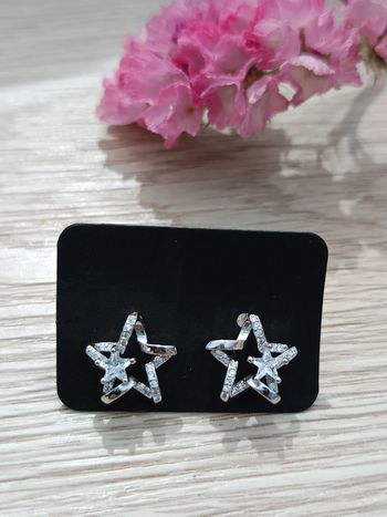 Boucles d'oreilles étoile argent 925