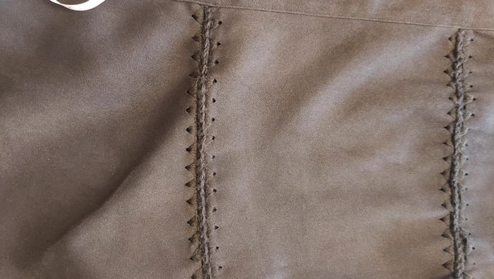 Veste  Marron effet daim Duo t 40 - photo numéro 7