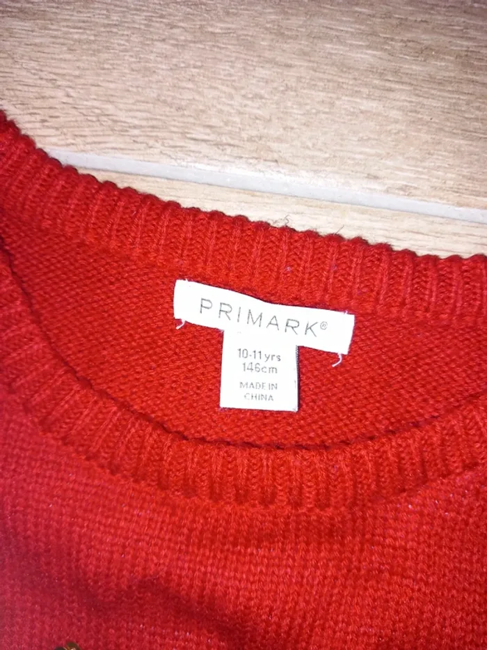 Pull noel 10 11 ans fille sequins renne primark - photo numéro 3