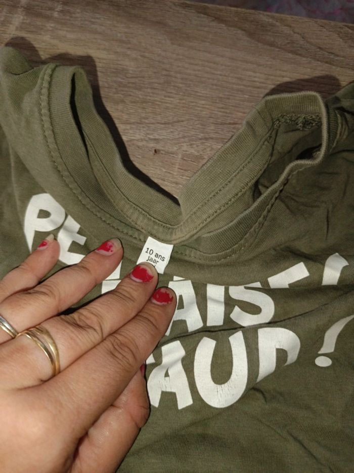 Tee-shirt manche courte 10 ans - photo numéro 2