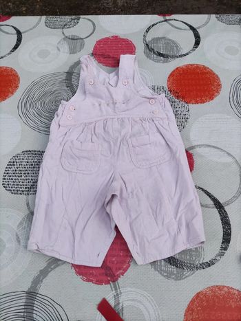 Salopette rose pâle 3 mois