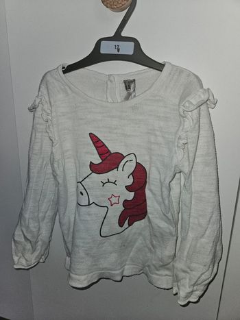 Joli t-shirt manches longues licorne Orchestra - 24 mois