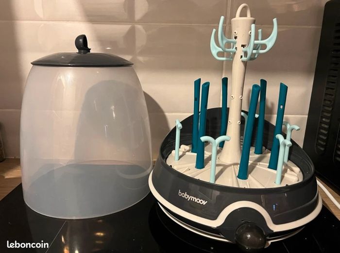 Stérilisateur électrique babymoov Turbo Vapeur sans BPA - bleu