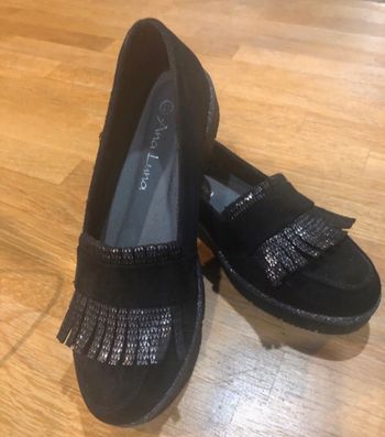 mocassins nubuck noir T37