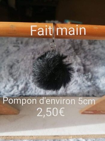 Porte clé pompon